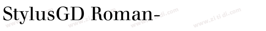 StylusGD Roman字体转换